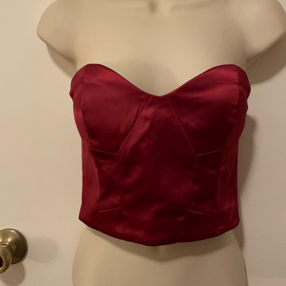 ANGL strapless crop top